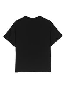 Fendi Kids T-shirt met logoprint - Zwart