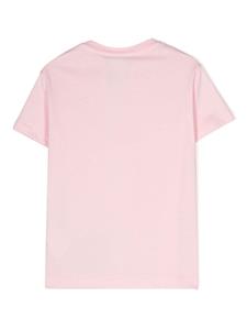 Fendi Kids T-shirt met logopatch - Roze