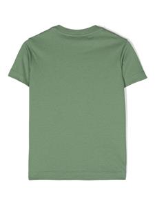 Fendi Kids T-shirt met geborduurd logo - Groen