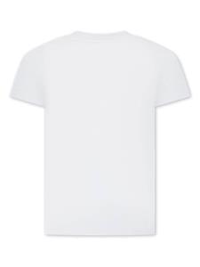 Fendi Kids Katoenen T-shirt met logoprint - Wit