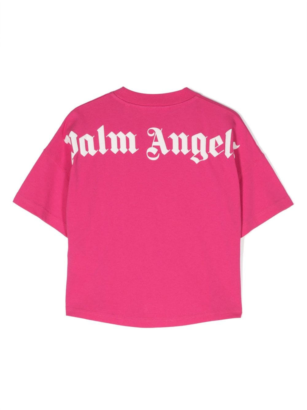 Palm Angels Kids T-shirt met logoprint - Roze