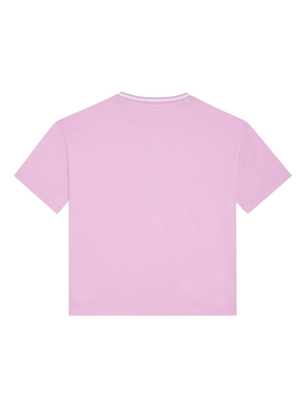 Lacoste Katoenen T-shirt met logoprint - Roze