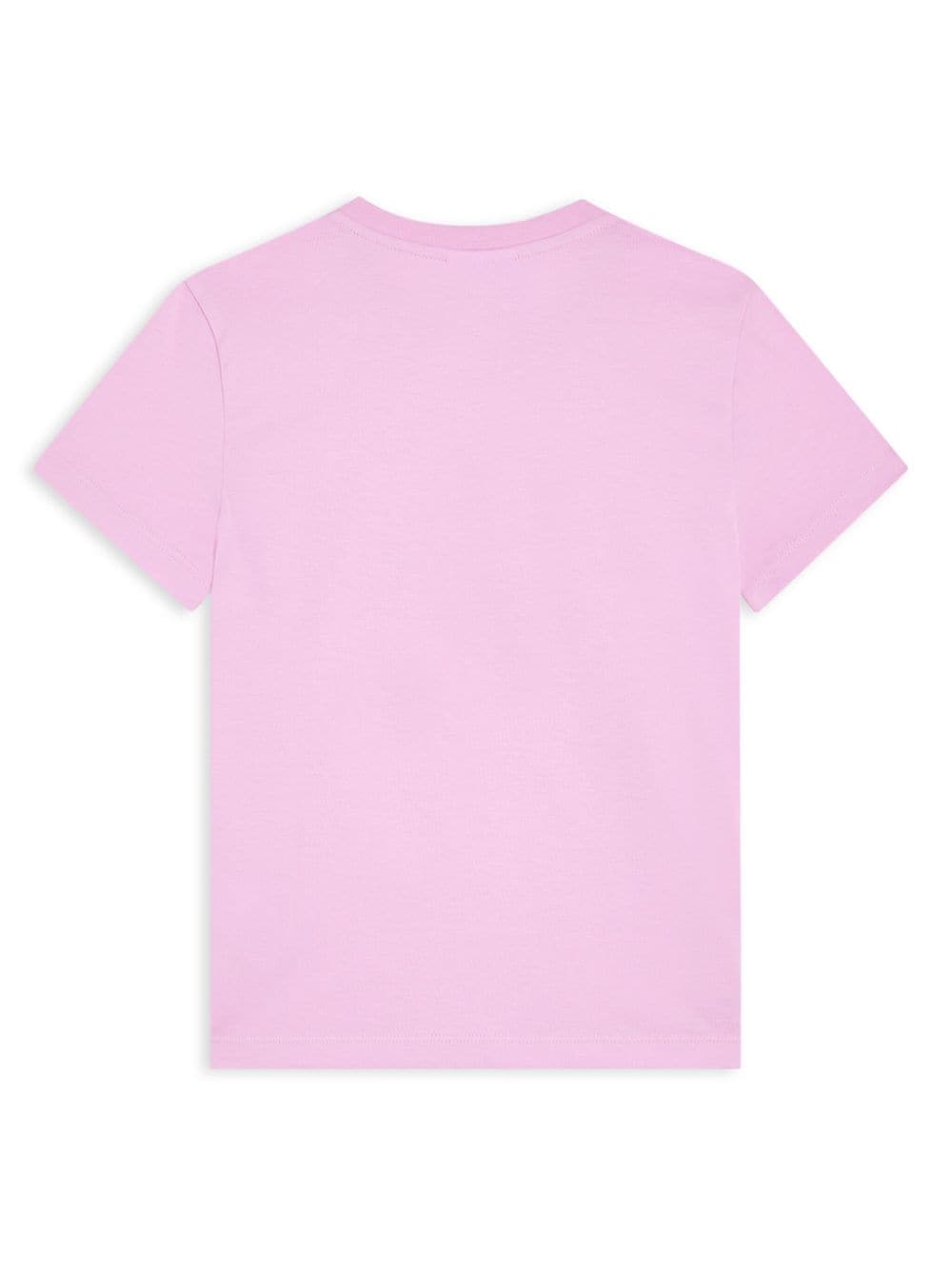 Lacoste T-shirt met print - Roze