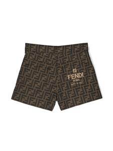 Fendi Kids Shorts met print - Bruin
