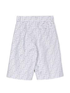 Fendi Kids Shorts met monogram patroon - Grijs
