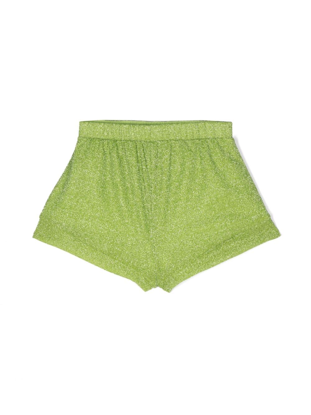 Oseree Kids Elastische lurex shorts - Groen