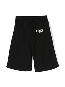 Fendi Kids Shorts met studs - Zwart