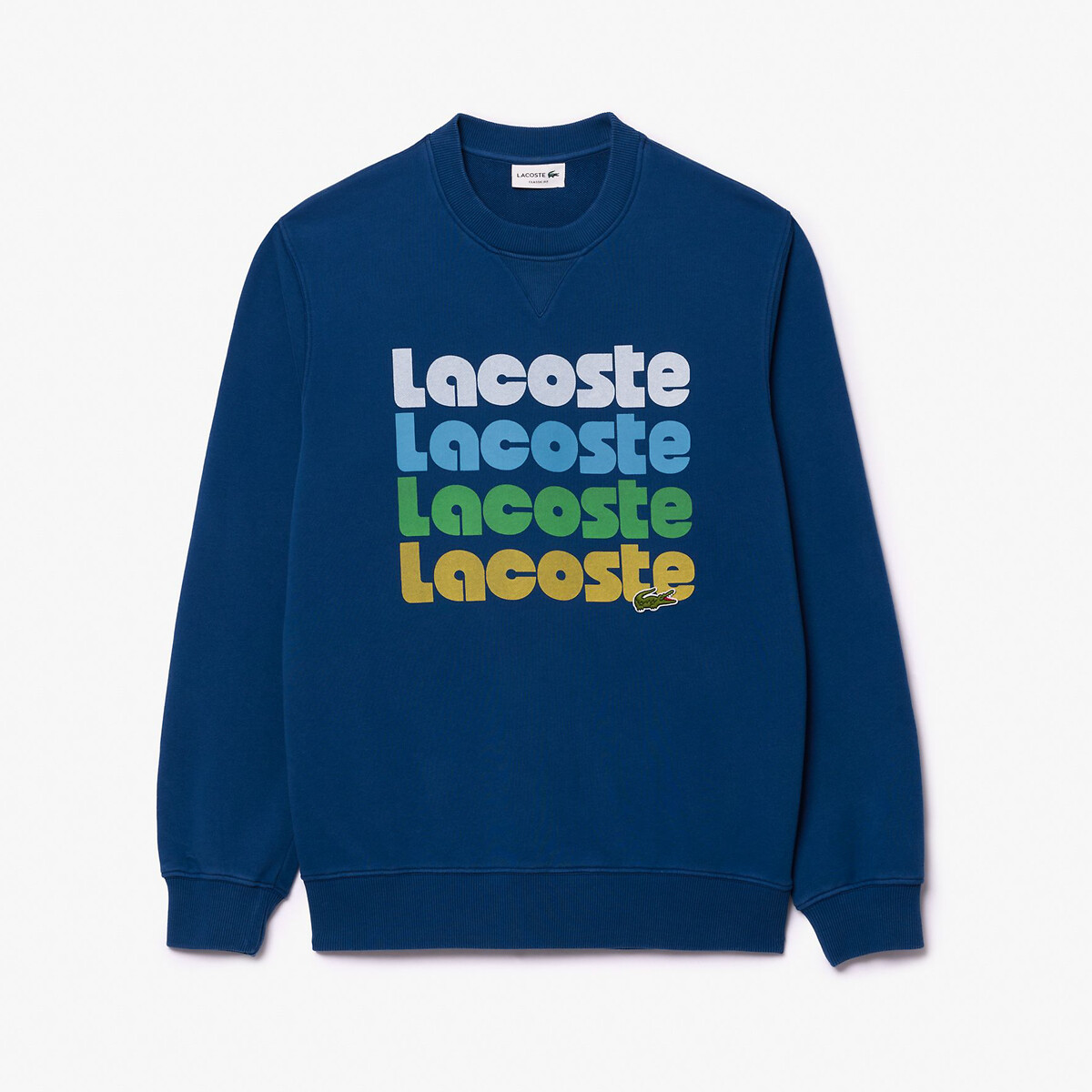 Lacoste Repeated Logo Cotton-Jersey Sweatshirt - L
