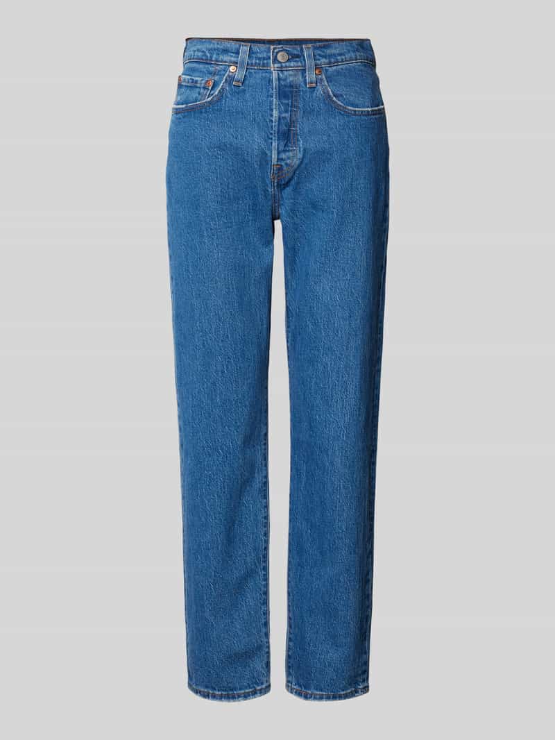 Levi's Regular fit jeans met riemlussen, model '501 CROP JAZZ POP'