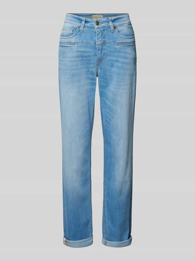 CAMBIO Regular fit jeans met paspelzakken, model 'PEARLIE'