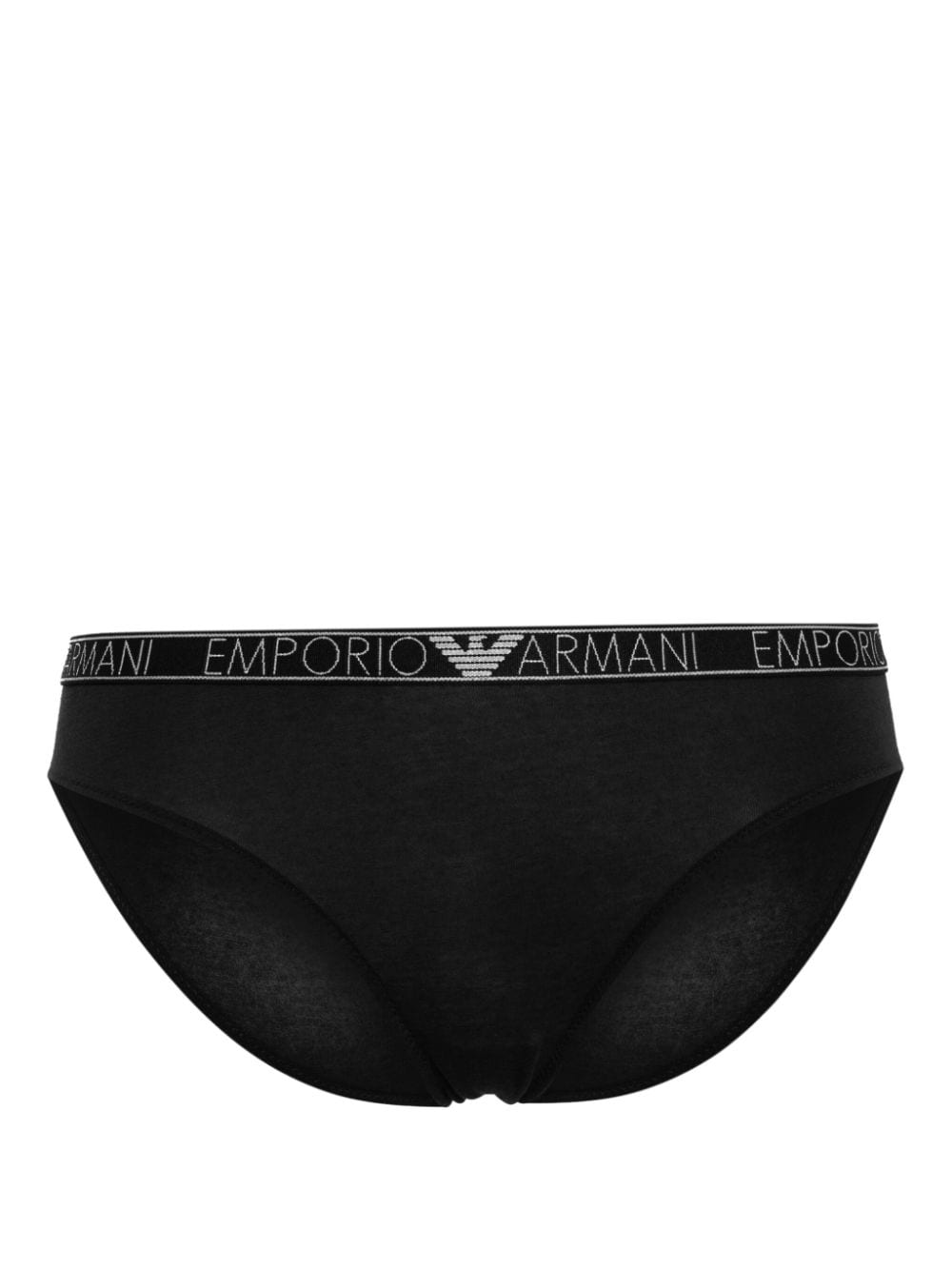Emporio Armani logo-waistband briefs (pack of two) - Zwart