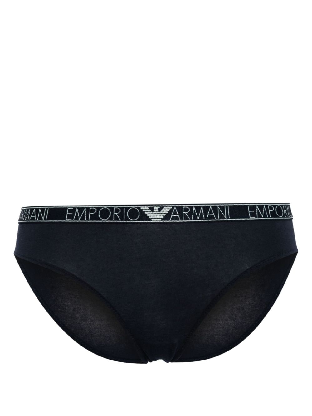 Emporio Armani logo-waistband briefs (pack of two) - Blauw