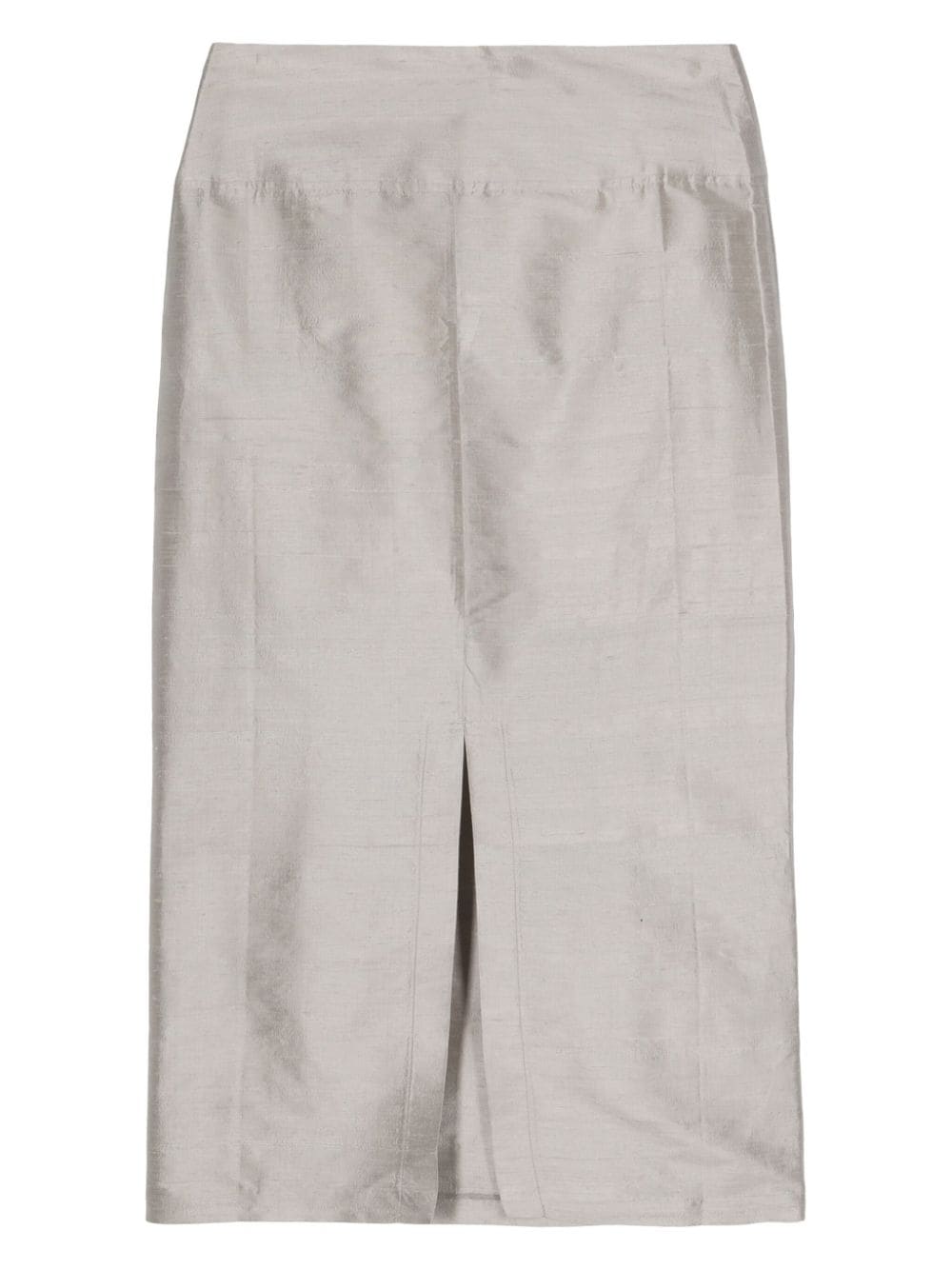 Paloma Wool Amara low-rise silk skirt - Grijs