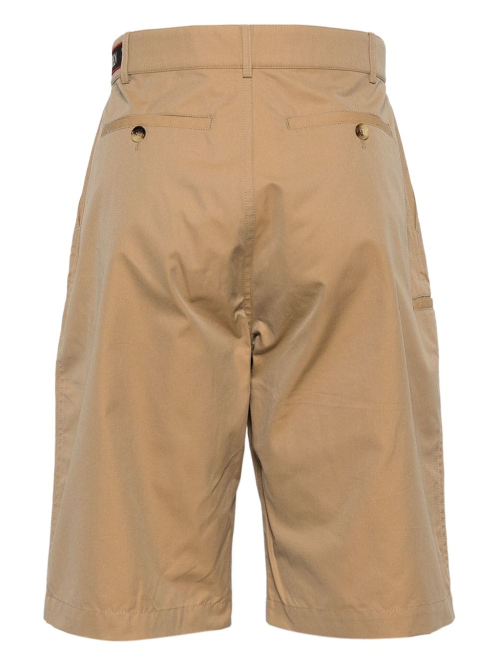 Alexander McQueen logo-appliqué cotton chino shorts - Bruin