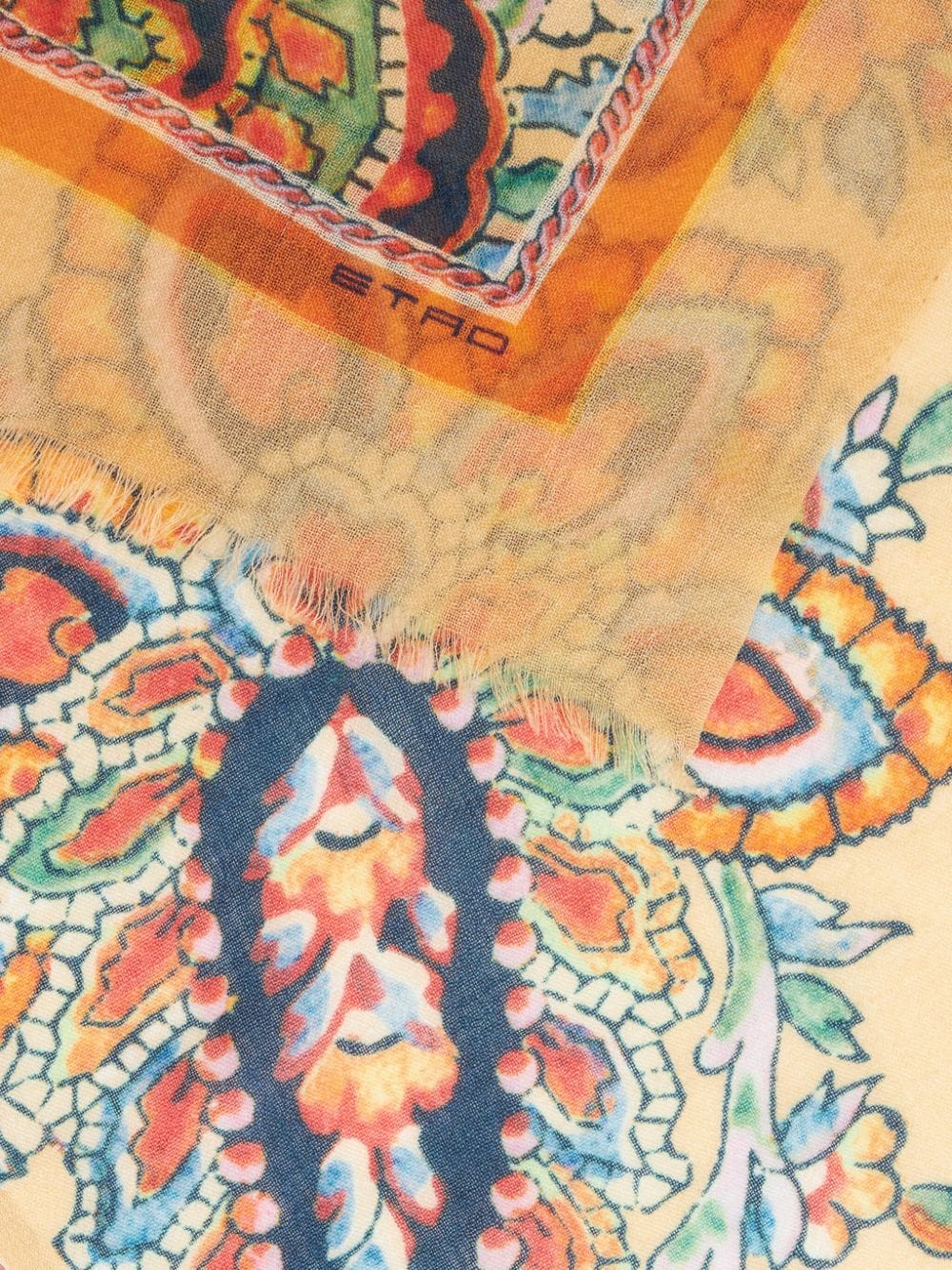 ETRO Sjaal met paisley-print - Oranje