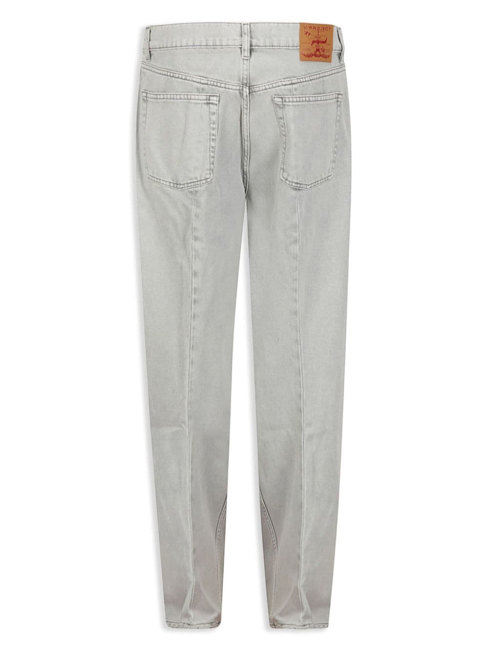 Y/Project ruffle-detail wide-leg jeans - Grijs