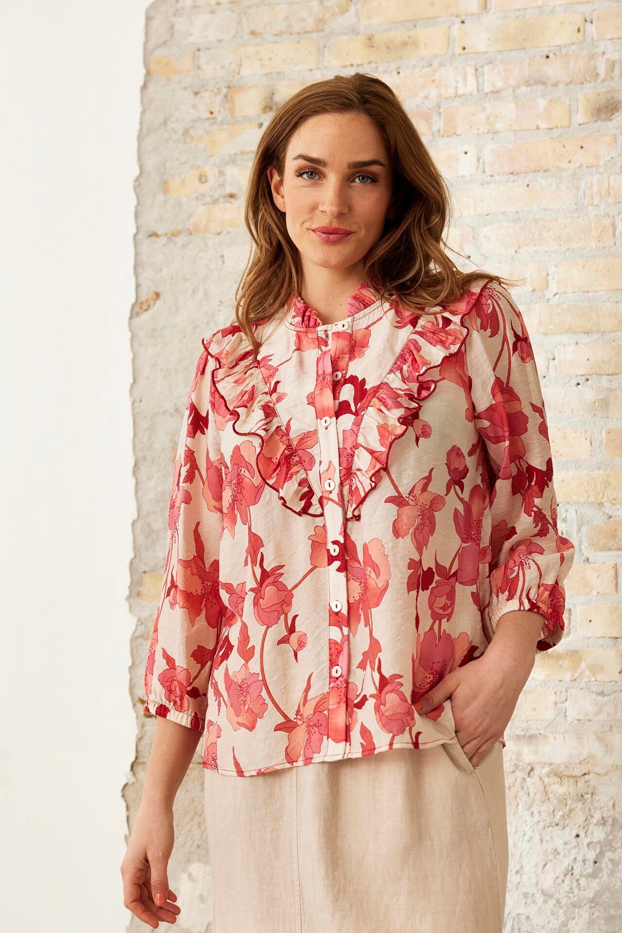 IN FRONT SUMMER SHIRT 16219 230 (Coral Rose 230)