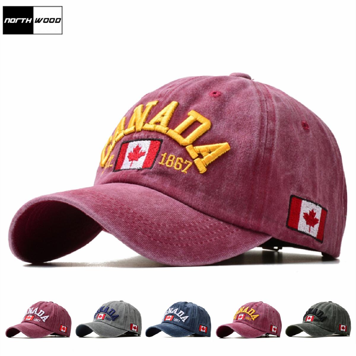 Northwood 5 Colors CANADA Embroidery Cotton Baseball Caps for Men Women Dad Hats Outdoor Trucker Hats