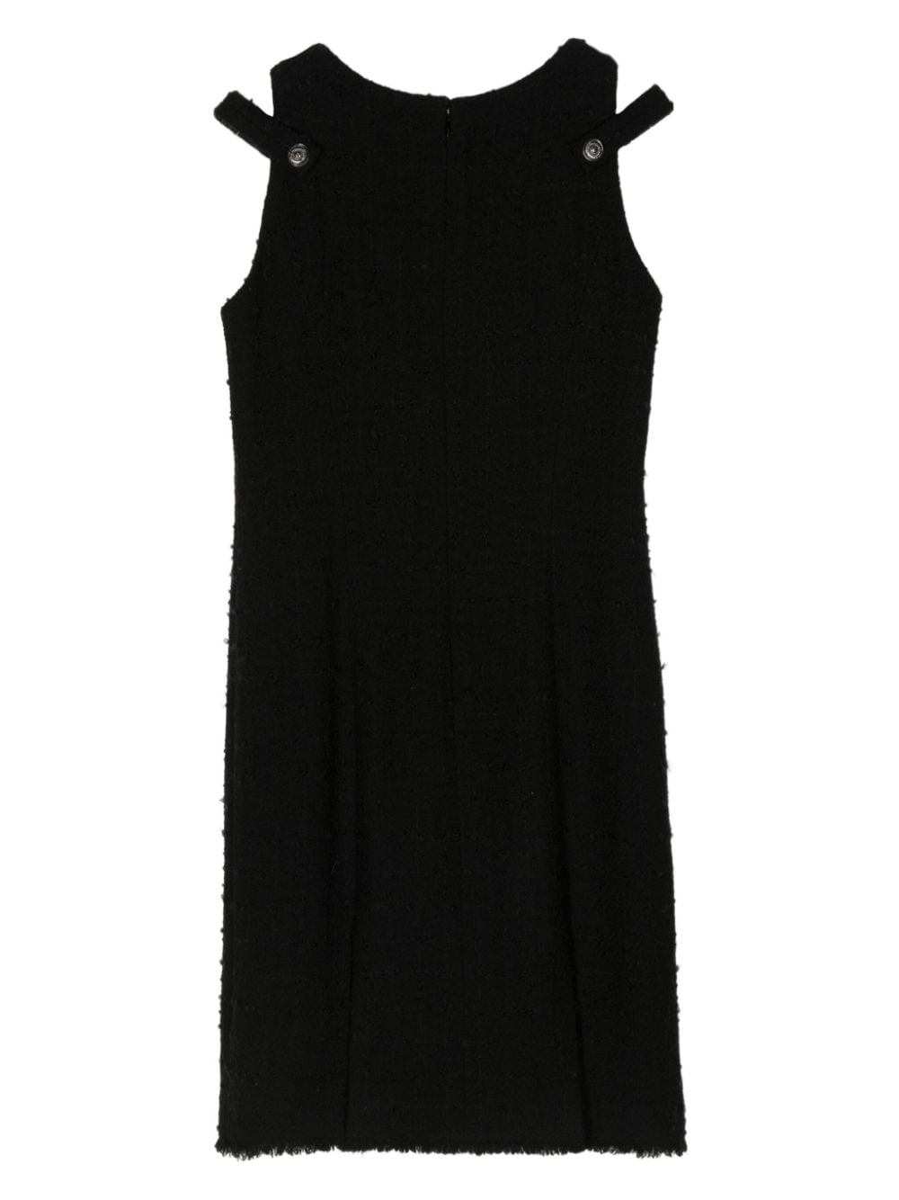 CHANEL Pre-Owned 2000s sleeveless tweed minidress - Zwart