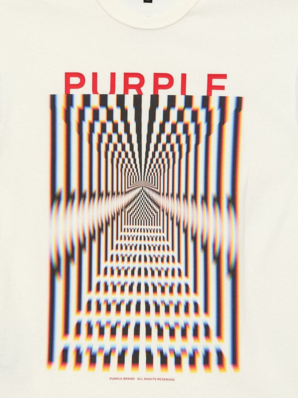 Purple Brand Katoenen T-shirt met print - Wit