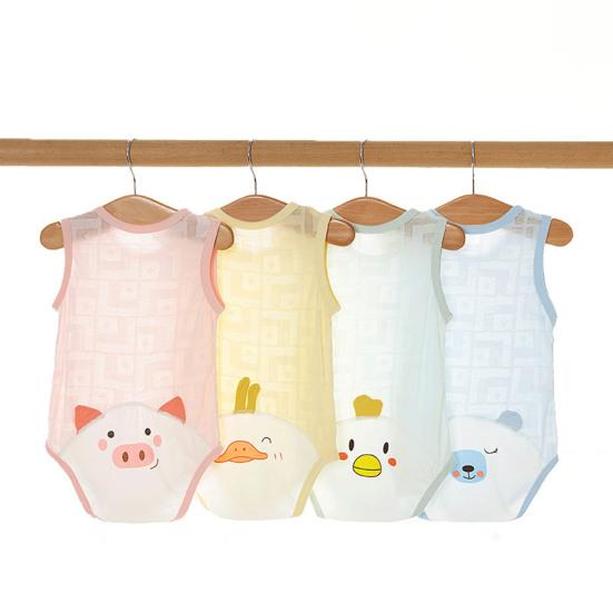 Toy Baby Romper Loose Breathable Long-lasting Ultra-thin Infant Triangle Sleeveless Bodysuit Household Accessory