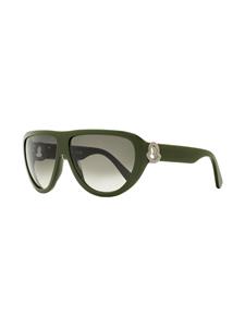 Moncler Eyewear Anodize zonnebril met oversized montuur - Groen