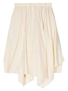 Forme D'expression drawstring-waist pleated skirt - Wit
