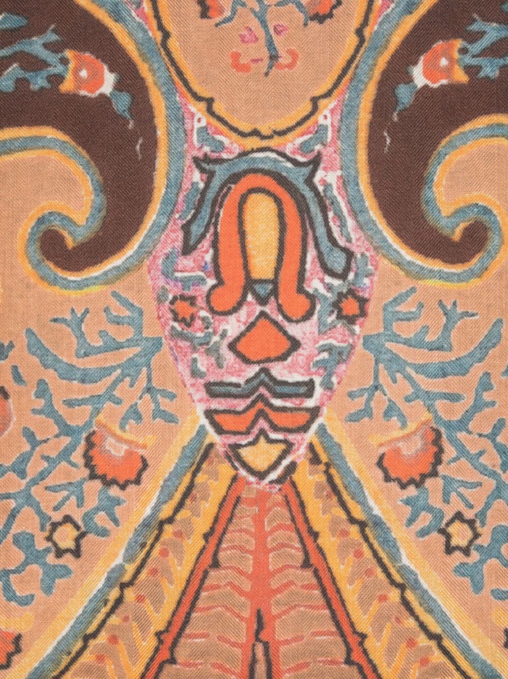 ETRO Sjaal met paisley-print - Oranje