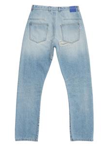 Marcelo Burlon County of Milan Gebleekte straight jeans - Blauw