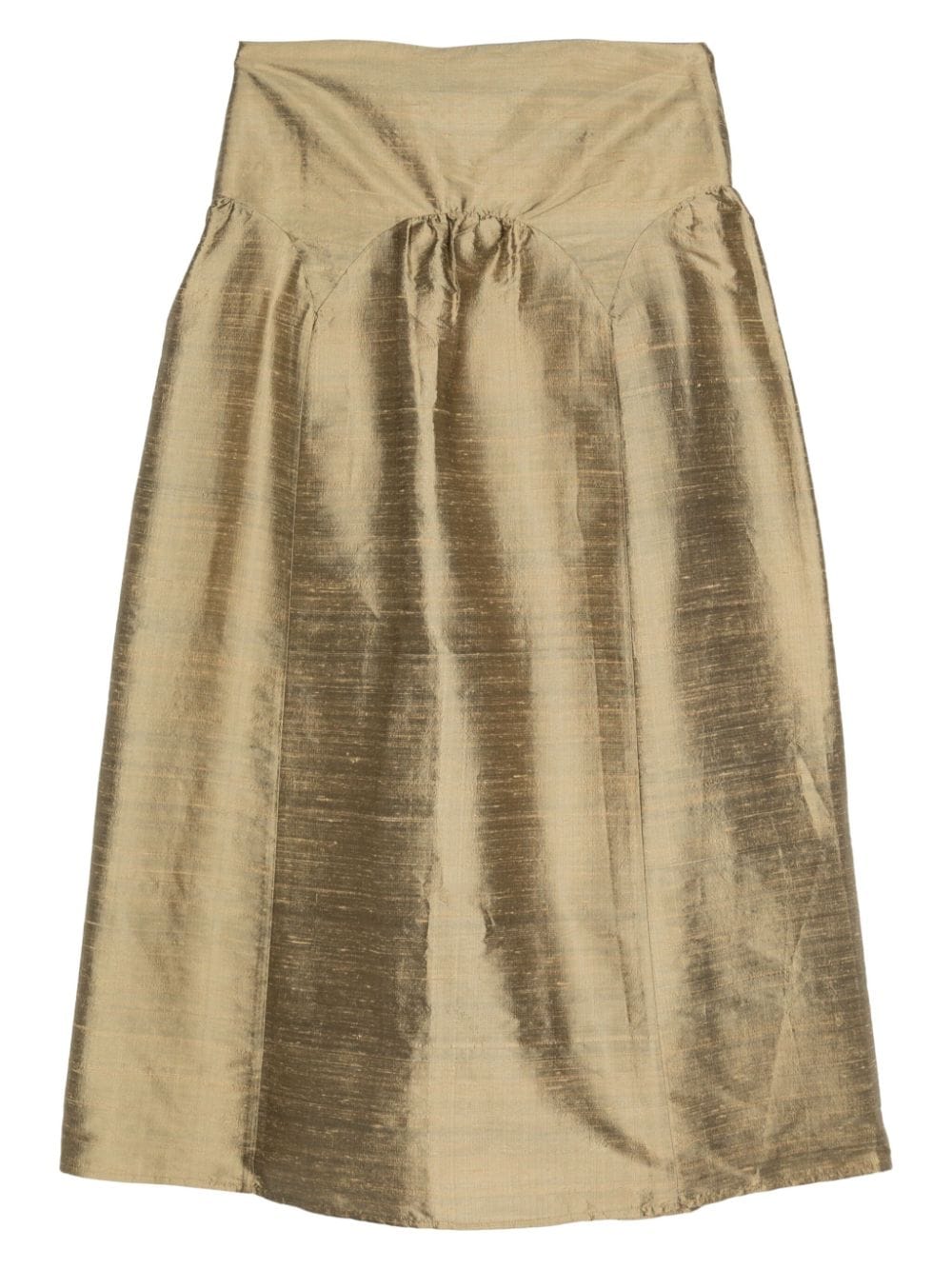 Paloma Wool Pallon low-rise silk skirt - Goud