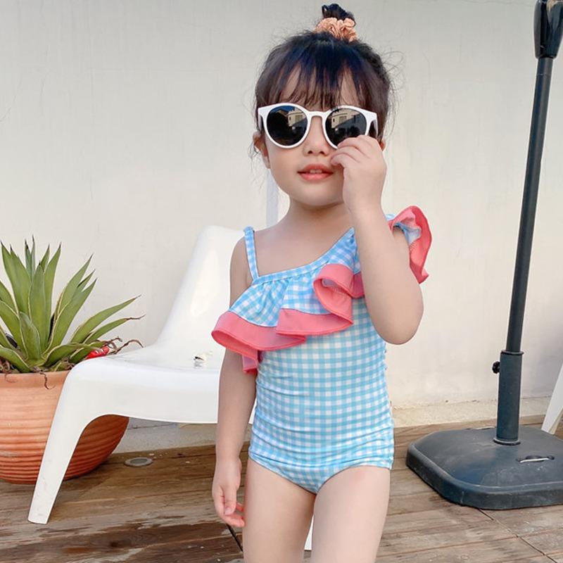 Kidsyuan Bikinis Skirt Sling Cute And Sweet One Piece Beachwear Baby Girls