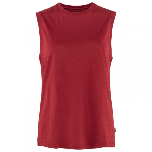 Fjällräven  Women's Abisko Wool Tank Top - Merinoshirt, rood