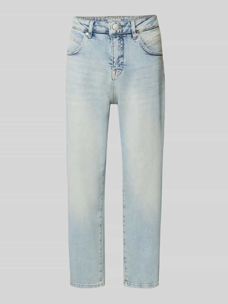 Opus Mom fit jeans met riemlussen, model 'Momito fresh'