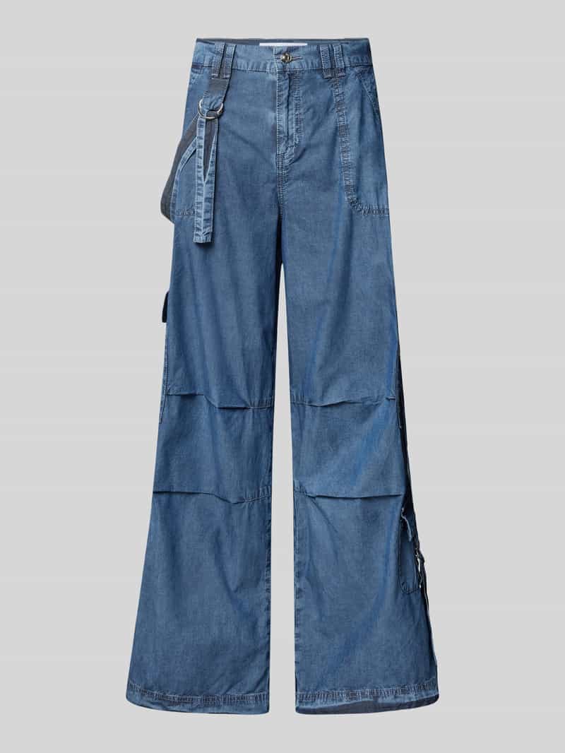 MAC Loose fit jeans met cargozakken