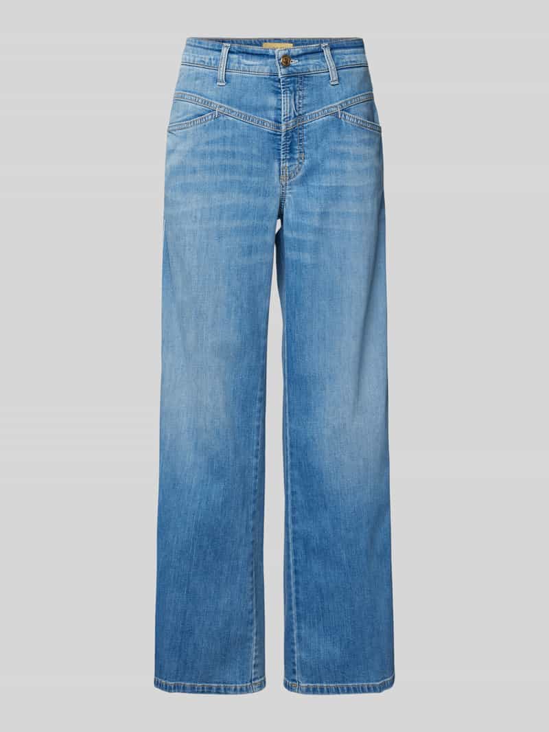 CAMBIO Wide leg jeans met verkort model, model 'AIMEE'