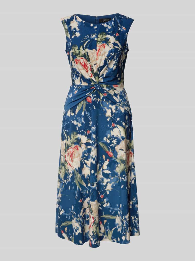 Lauren Ralph Lauren Midi-jurk met knoopdetail, model 'TESSANNE'