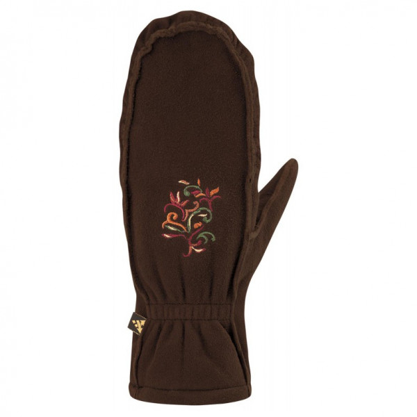 Auclair  Women's Embroidered Moc Mitt - Handschoenen, bruin