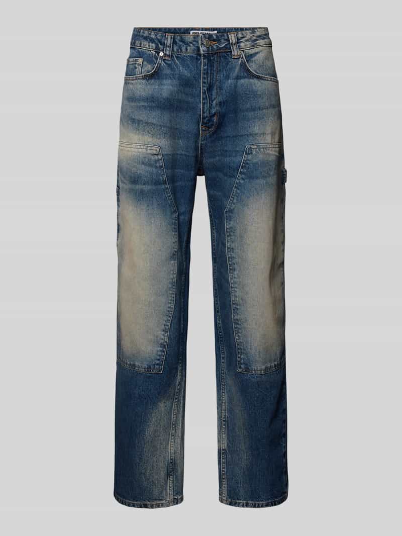 REVIEW Baggy fit jeans in used-look