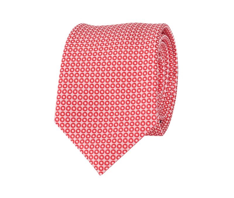 Suitable Krawatte Seide Rot Punkt -