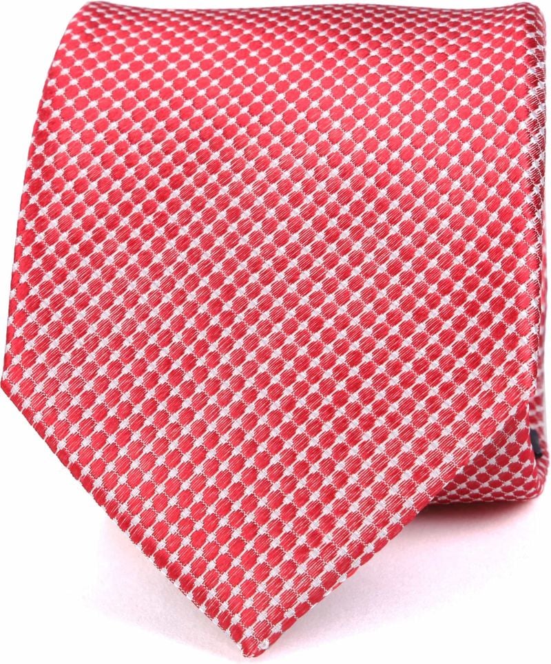 Suitable Krawatte Seide Rot Karo -