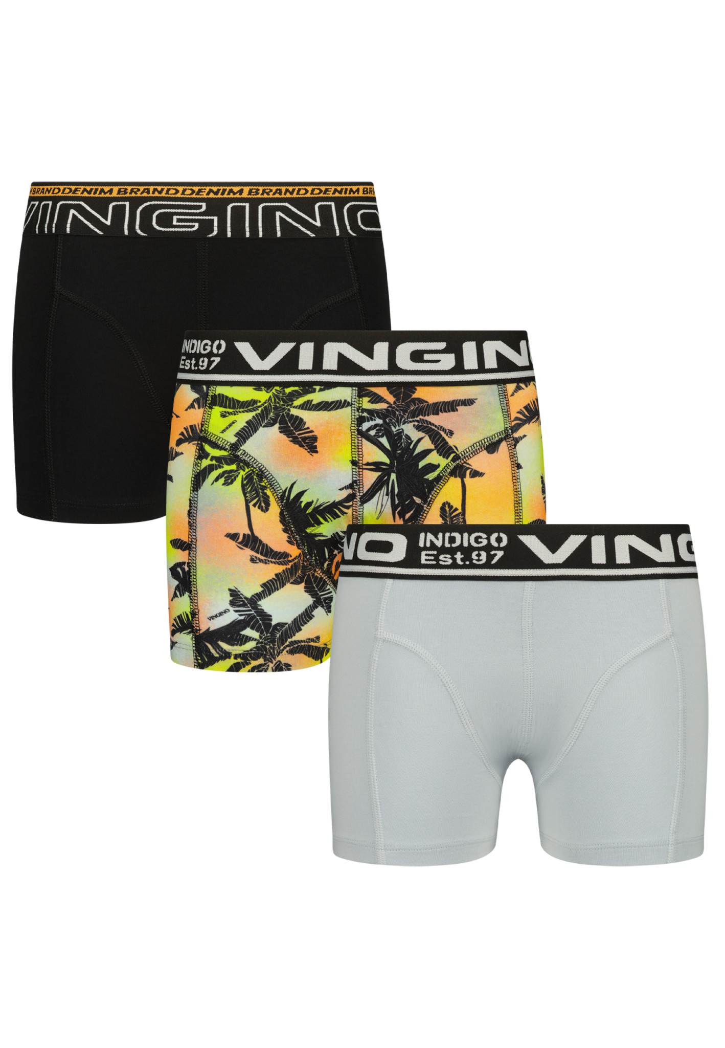 Vingino Jongens ondergoed 3-pack boxers palm deep