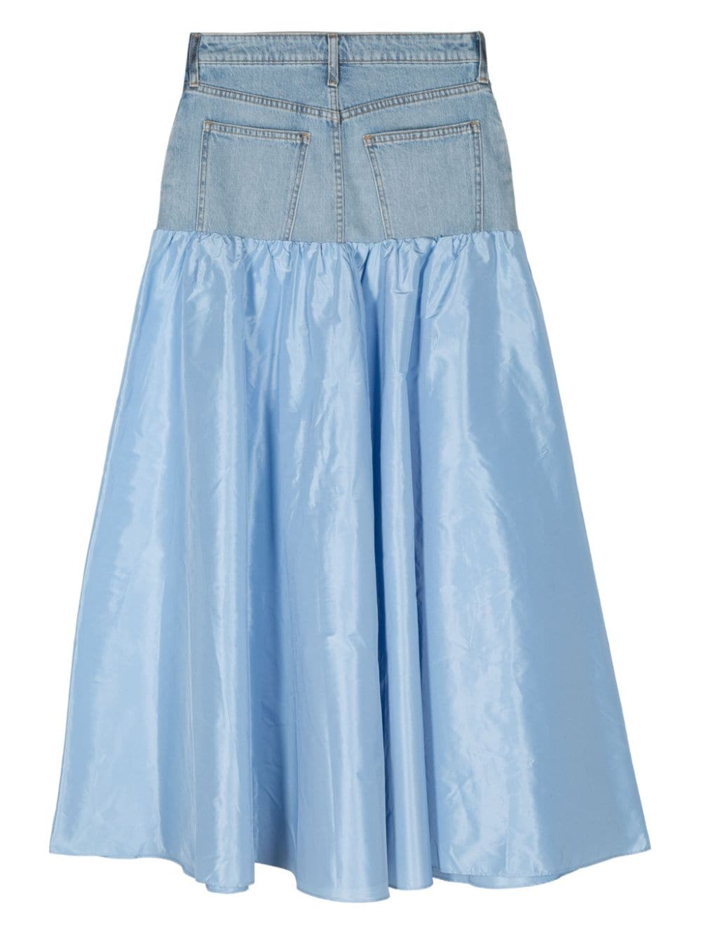 Cynthia Rowley panelled A-line maxi skirt - Blauw