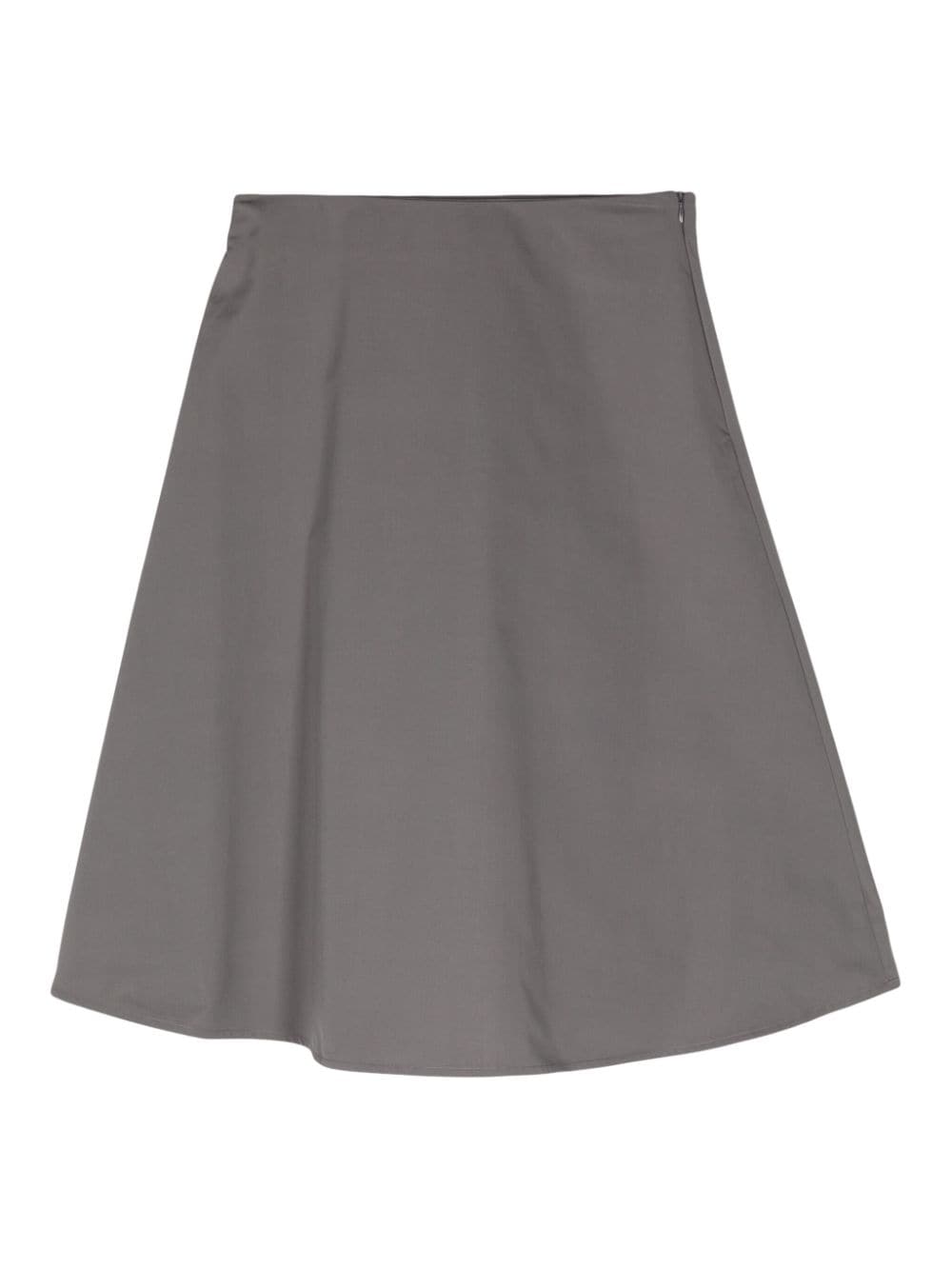 Fabiana Filippi A-line side-fastening cotton skirt - Grijs