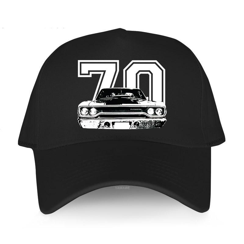 91140110MA0LTMUW73 men cotton Baseball Cap hip-hop hats Cool Casual 1970 Roadrunner Grill View with Year Dark Fashion print Unisex Snapback hat