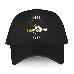 91440605MAC2A9PX9K Funny Design brand sport bonnet for men cotton Baseball Caps Best Cat Dad Ever summer fashion Cap female Adjustable leisure hat