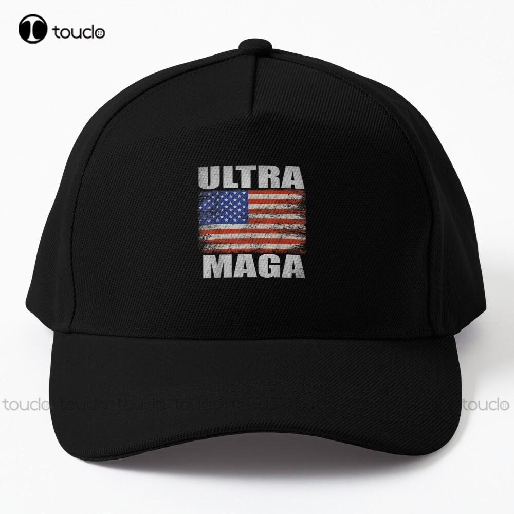 91460000MABYR62T12 Ultra Maga - We The People Proud Republican Usa Flag Baseball Cap Trump 2024 Womens Cowboy Hats Hip Hop Trucker Hats Denim Color