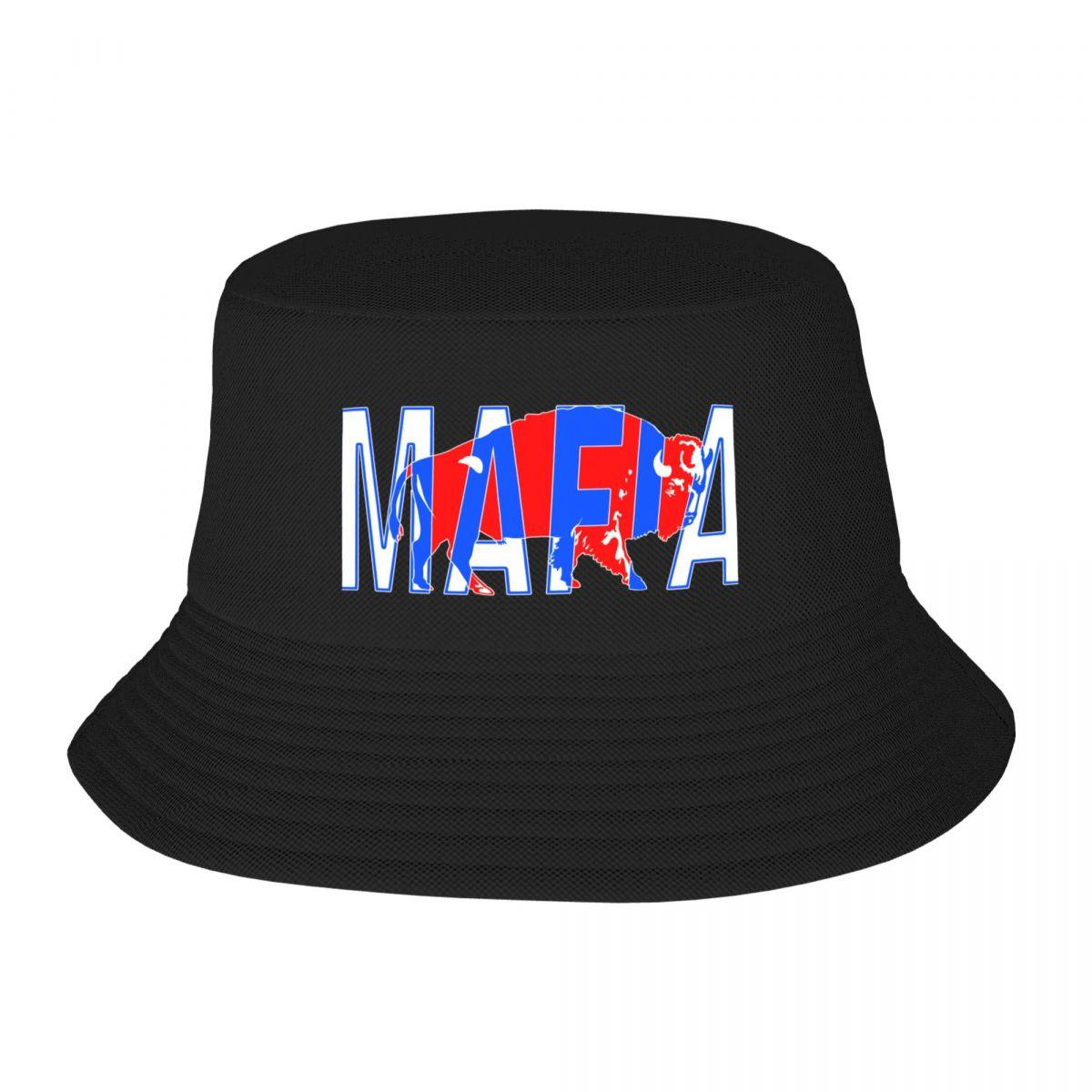 91530103MAC287W82J Bills Mafia Buffalo Football Fan Retro Design Bucket Hat Rugby Military Tactical Caps Golf Hat New In The Hat Unisexs Caps Women's