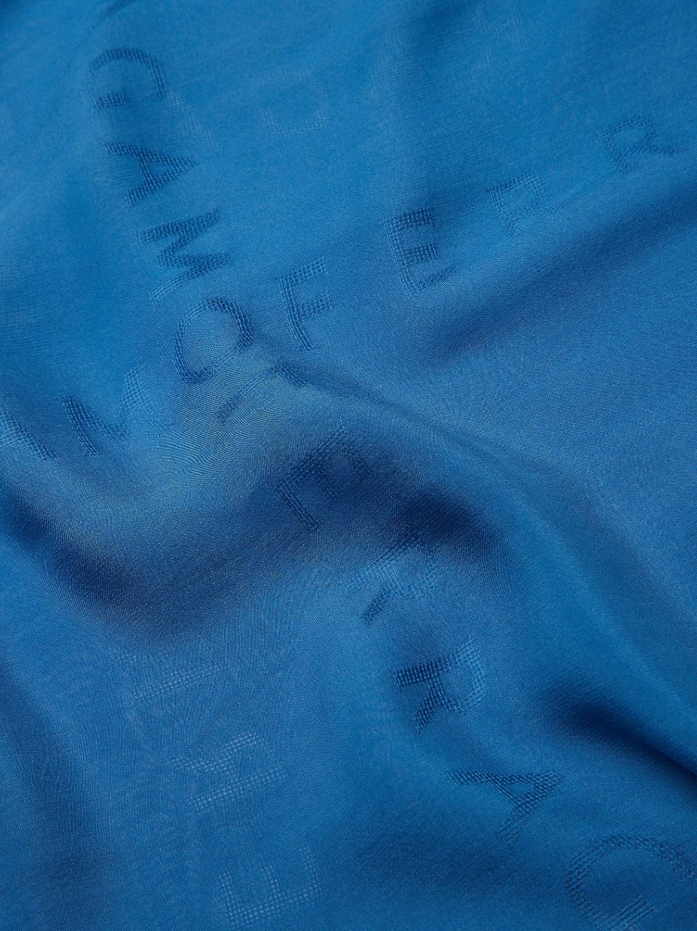 Ferragamo Sjaal met logo-jacquard - Blauw