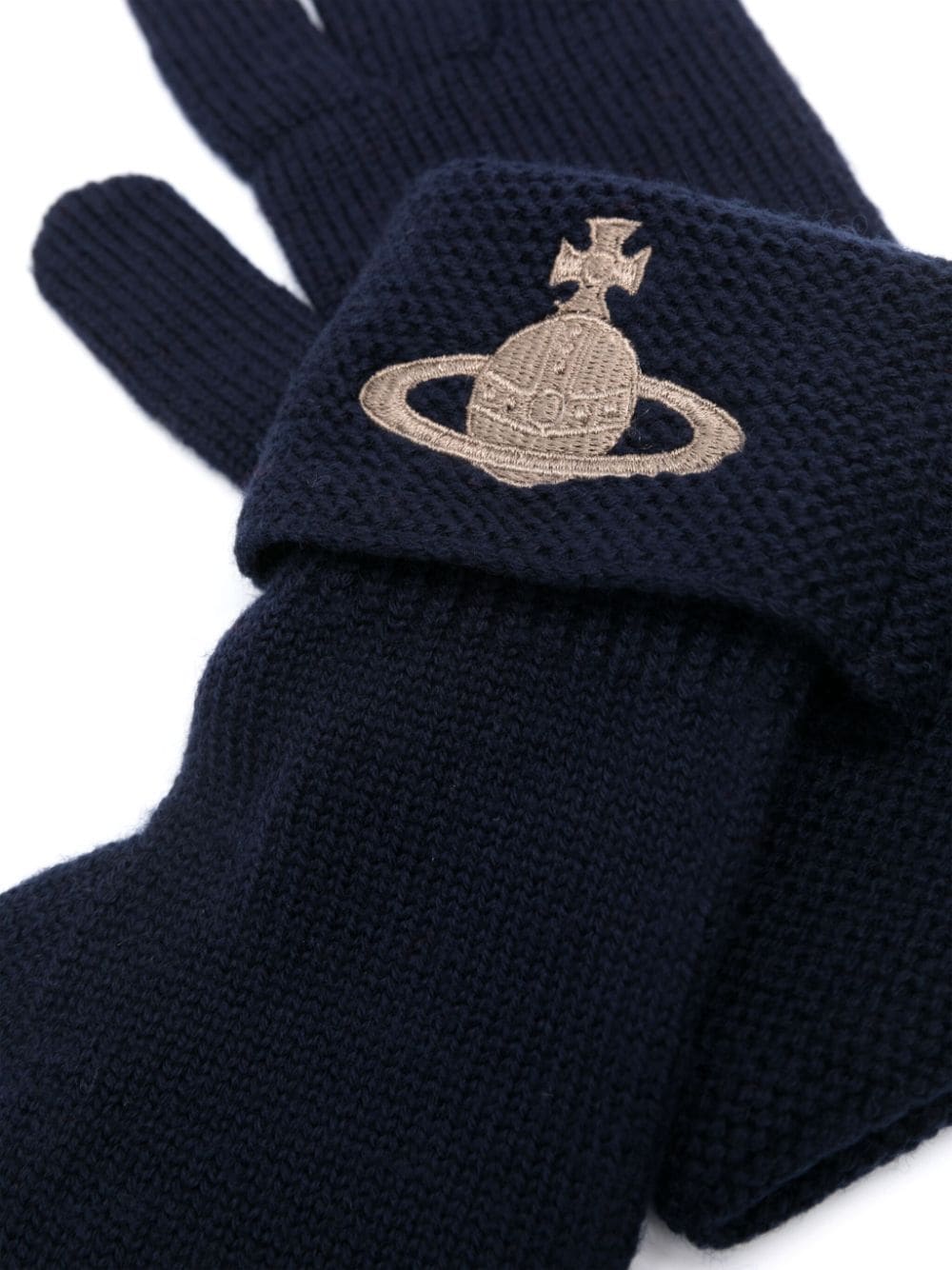 Vivienne Westwood Handschoenen met geborduurd logo - Blauw