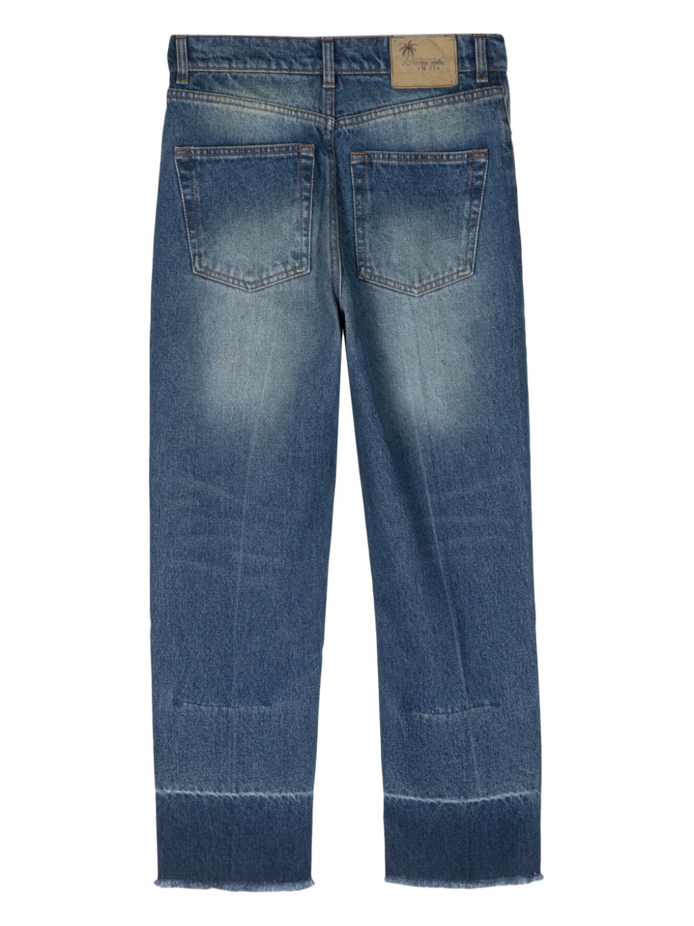 Nº21 mid-rise cropped jeans - Blauw